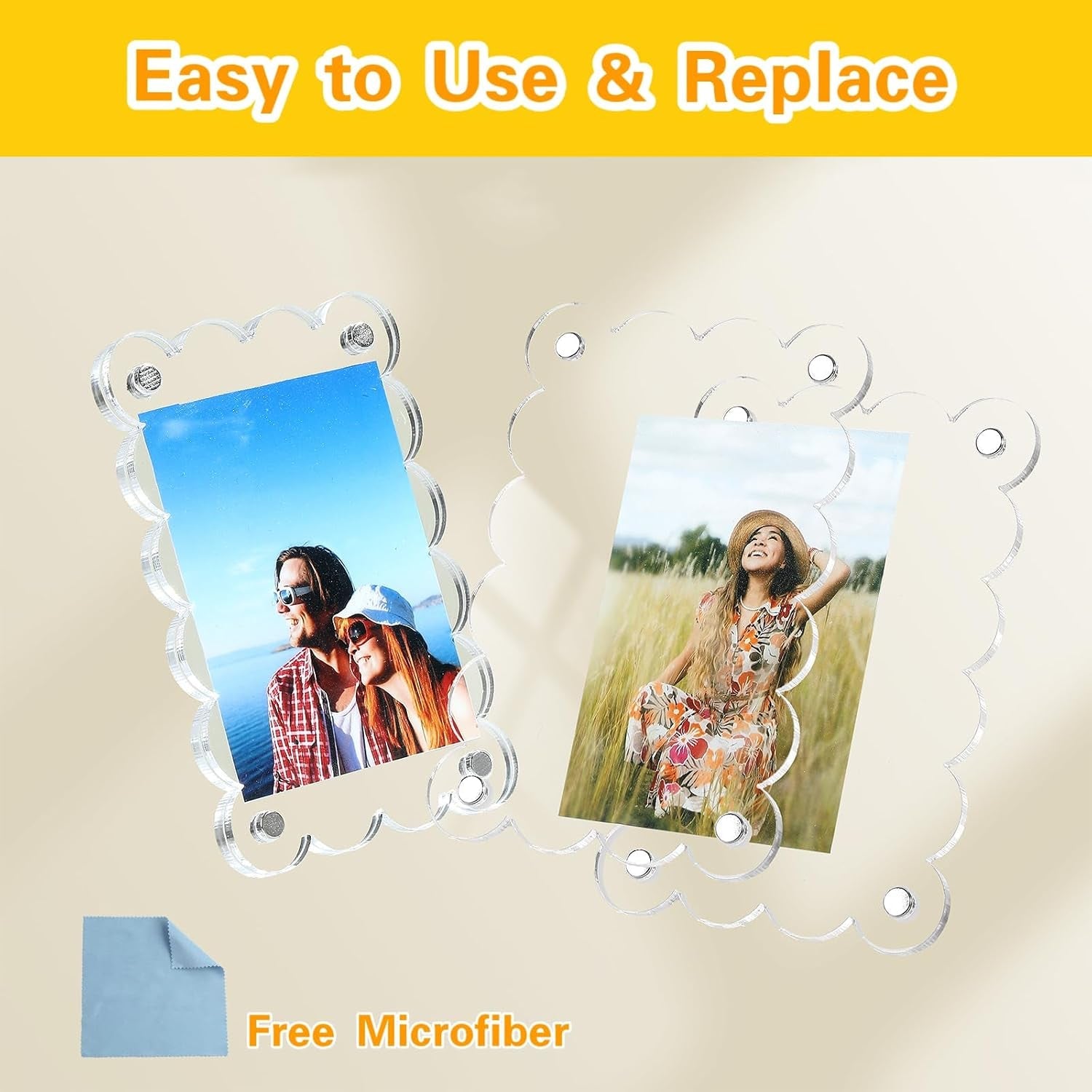 10-pack-2-36-x-3-54-inch-acrylic-fridge-magnetic-frame-scalloped-double-sided-polaroid-frame-refrigerator-magnet-picture-frame-for-fujifilm-instax-mini
