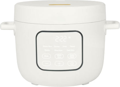14-Cup Electric Rice Cooker with Automatic Keep Warm and Removable Nonstick Pot for Home Cooking (White)1
