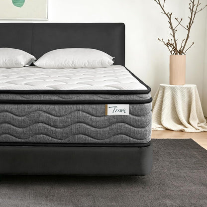 Queen Mattress, 12 Inch Queen Size Mattress in a Box, Memory Foam Medium Firm Hybrid Mattress with Individual Pocket Springs for Back Pain Relief, Motion Isolation, Certipur-Us6