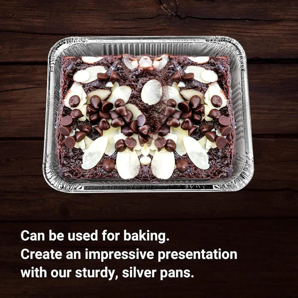 Aluminum Pans Half Size, 9X13, Extra Heavy Duty Disposable Foil Pans for Baking (30 Pack) Roasting & Chafing, Deep Tin Foil Bakeware, Steam Table Tray, Cookware, Food Prepping, Cake & Oven Pan6