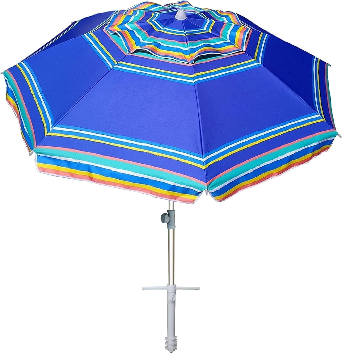 7ft-heavy-duty-high-wind-beach-umbrella-parasols-with-sand-anchor-vent-tilt-upf-50-sun-protection-portable-outdoor-sunshade-umbrellas-carry-bag-for-patio-garden-pool-backyard-blue