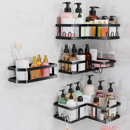 Shower Caddy Corner No Drilling-Adhesive, Shower Shelves-Rustproof8