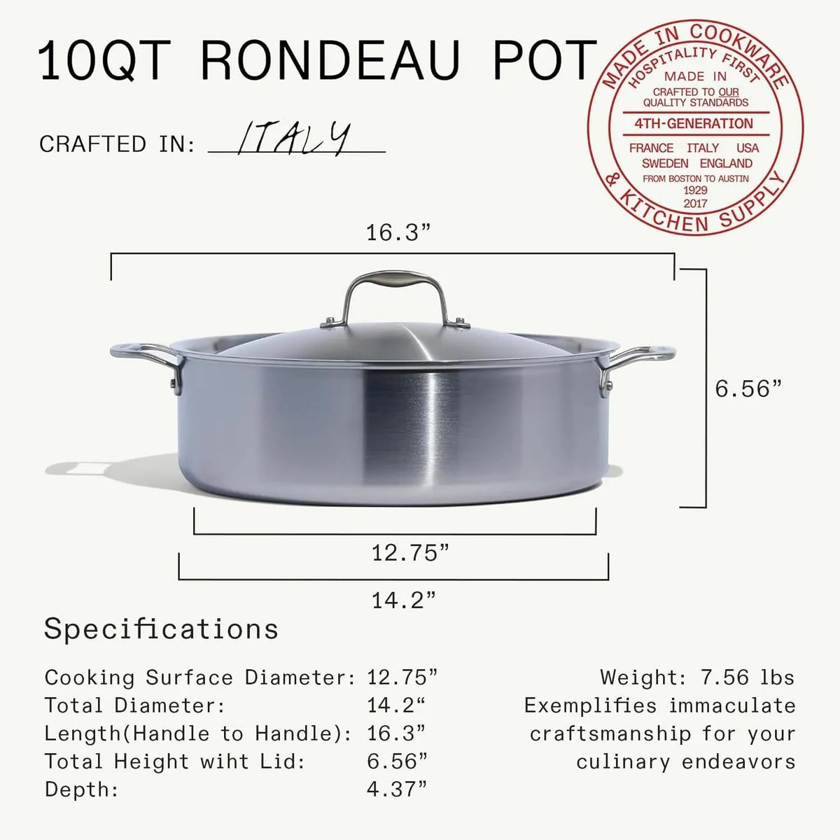 made-in-cookware-10-quart-stainless-steel-rondeau-pot-w-lid-5-ply-stainless-clad-professional-cookware-crafted-in-italy-induction-compatible