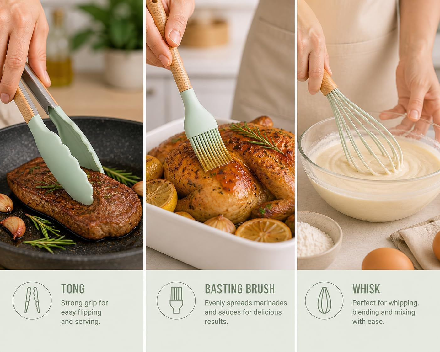 caboh-silicone-kitchen-utensil-set-12-pcs-heat-resistant-cooking-tools-with-spatula-serving-spoon-tongs-whisk-holder-nonstick-safe-bpa-free-kitchen-accessories-set-light-green
