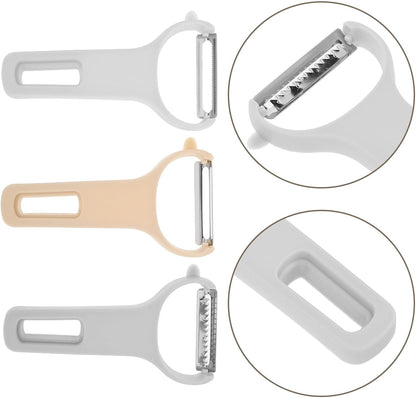 3Pcs Stainless Steel Vegetable Peeler Set with Ergonomic Handle, Multifunctional Food Slicer and Potato Grater for Kitchen Cooking and Fruit Vegetable Preparation8