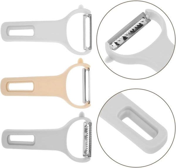 3Pcs Stainless Steel Vegetable Peeler Set with Ergonomic Handle, Multifunctional Food Slicer and Potato Grater for Kitchen Cooking and Fruit Vegetable Preparation8