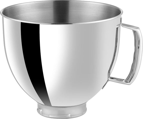 5 QT Stainless Steel Mixer Bowl Compatible with KITCHENAID TILT-HEAD STAND MIXERS 4.5-Quart (4.3 L) and 5-Quart (4.7 L) (Stainless Steel Polished)1