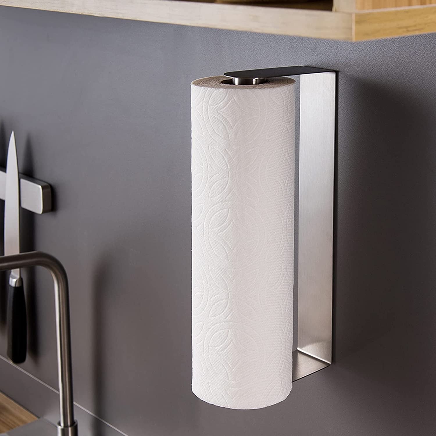 paper-towel-holder-under-cabinet-self-adhesive-paper-roll-rack