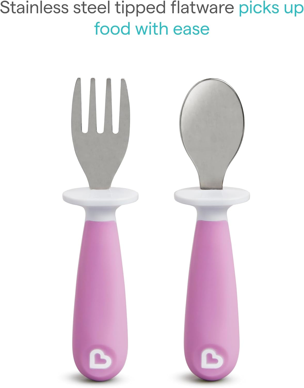 ®-raise™-toddler-fork-and-spoon-utensil-set-rest-keeps-tip-off-table-bpa-free-4-pack-pink-purple