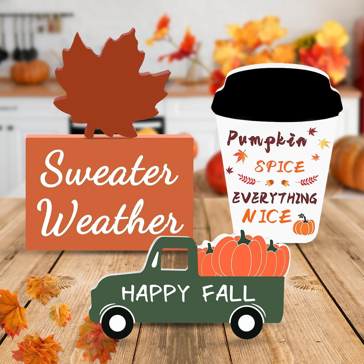 fall-decor-fall-decorations-for-home-4pcs-wooden-coffee-cup-maple-leaf-car-sweater-weather-sign-farmhouse-table-tiered-tray-decor-thanksgiving-decorations