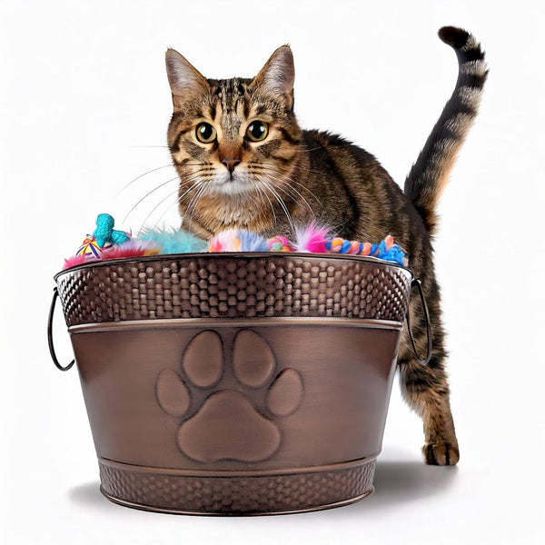 Metal Indestructible Dog Toy Bin - Chew-Proof Storage Bin5