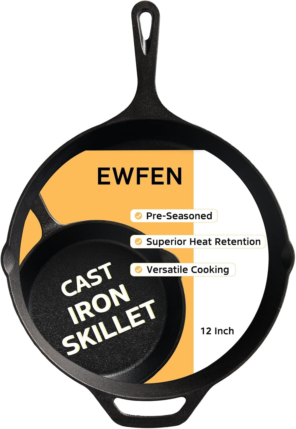 cast-iron-skillet-12-inch-pre-seasoned-frying-pan-heavy-duty-professional-restaurant-chef-quality-cookware-with-drip-spout-indoor-outdoor-use-compatible-with-oven-stove-grill-campfire