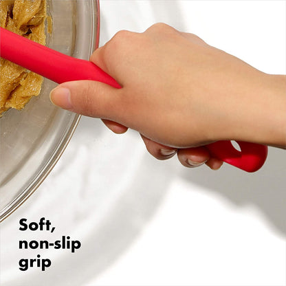 OXO Good Grips Silicone Heat Resistant Spatula Set - 3 Piece, Multicolor | Non-Stick Safe, Baking and Cooking Spatulas, Kitchen Utensils, Dishwasher Safe, for Scraping and Scooping5