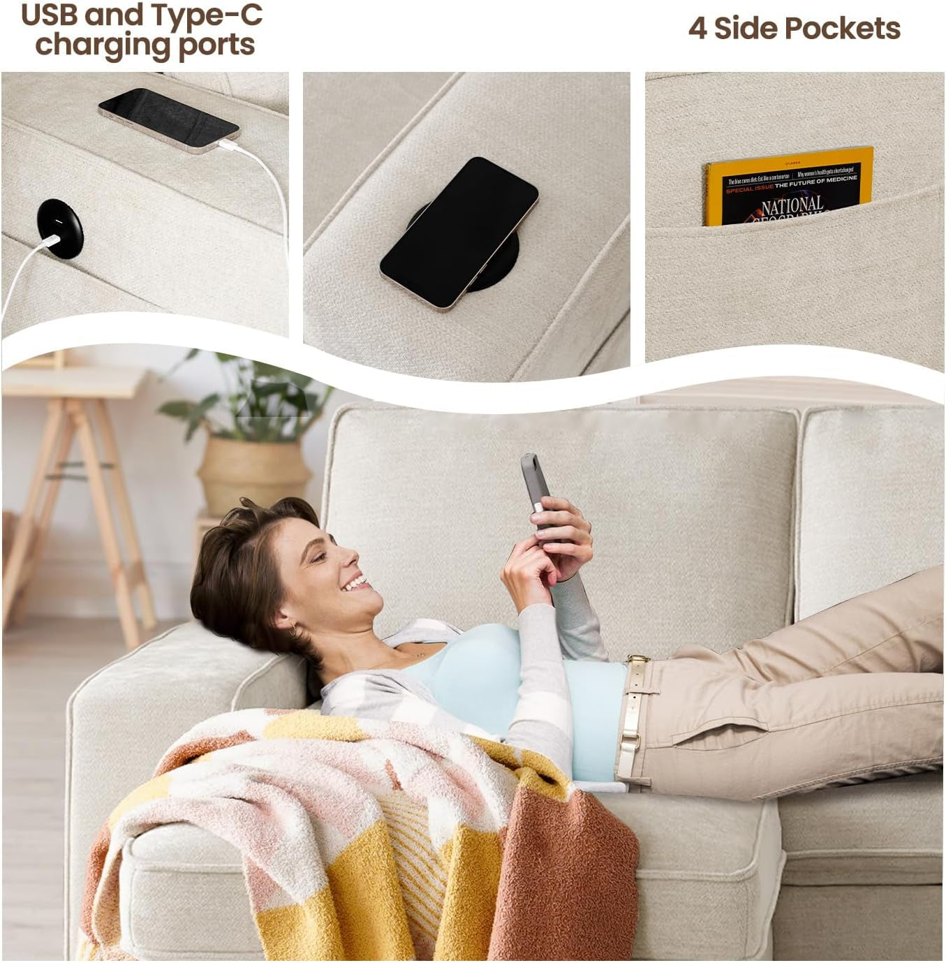 99-convertible-sleeper-sofa-bed-l-shaped-with-storage-chaise-pull-out-couch-for-living-room-usb-and-type-c-removable-washable-chenille-covers-beige