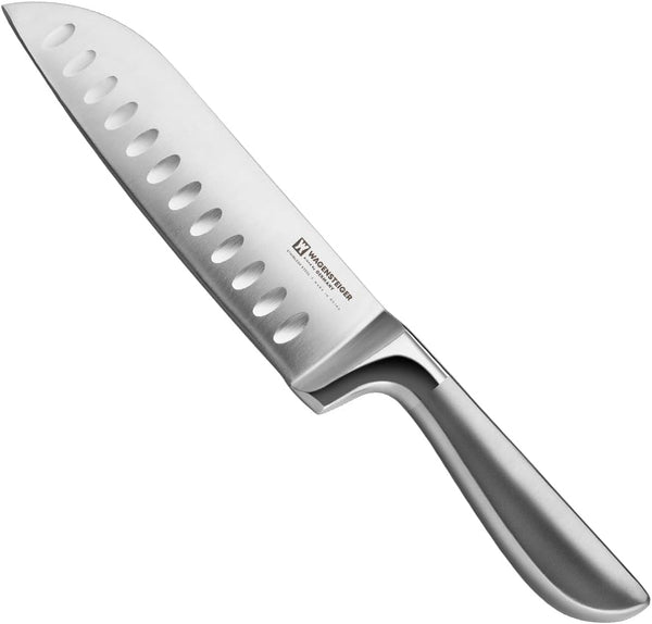 Schmied Santoku Knife, Stainless Steel Kitchen Knife for Chopping & Slicing Vegetables, Meat & Fish, Full Tang Design (Blade Length 6.4 In)1