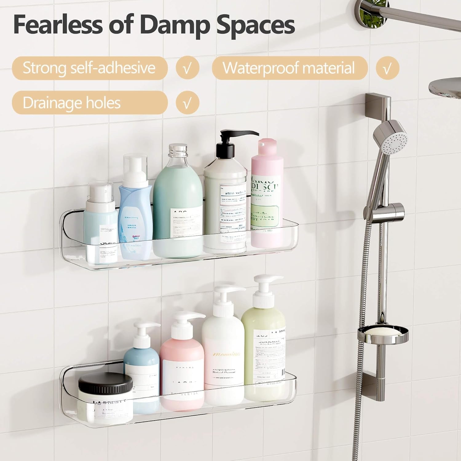 acrylic-clear-shower-caddy-adhesive-shelf-2pc-plastic-shower-organizer-with-self-adhesive-tape-no-drilling-wall-mount-shower-shelves-for-bathroom-kitchen-transparent