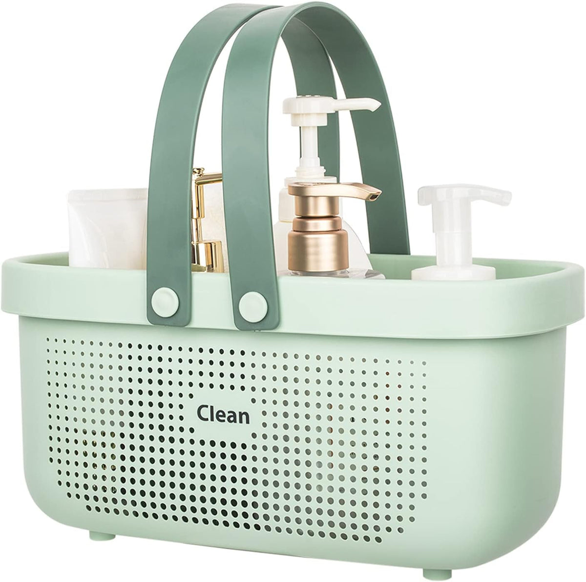 plastic-storage-basket-with-handle-portable-shower-caddy-tote-organizer-basket-bin-for-bathroom-kitchen-dorm-room-bedroom-green
