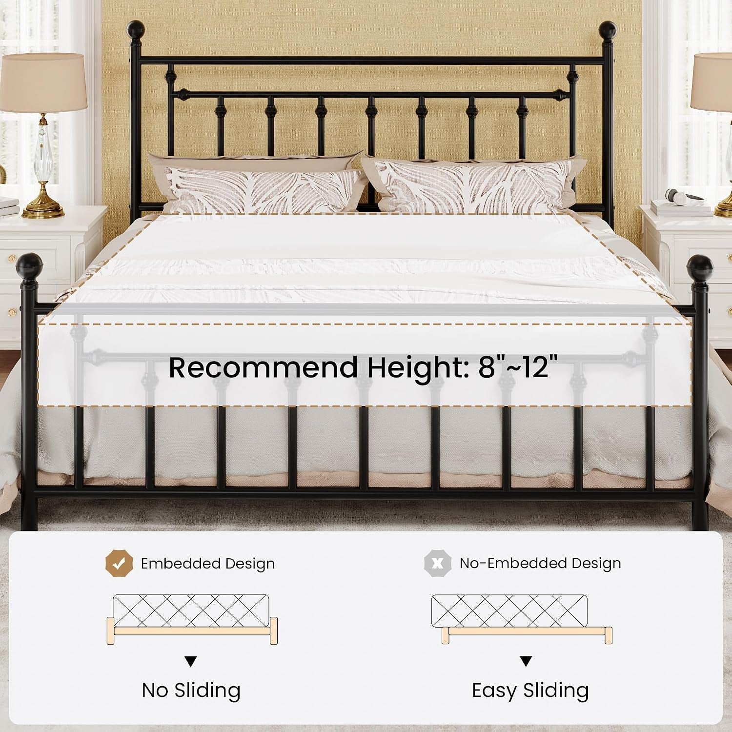 14-king-size-metal-platform-bed-frame-victorian-headboard-and-footboard-steel-slats-mattress-foundation-for-storage-no-box-spring-needed-noise-free-black