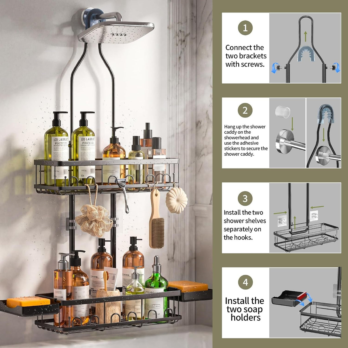 shower-caddy-hanging-over-shower-head-adjustable-black