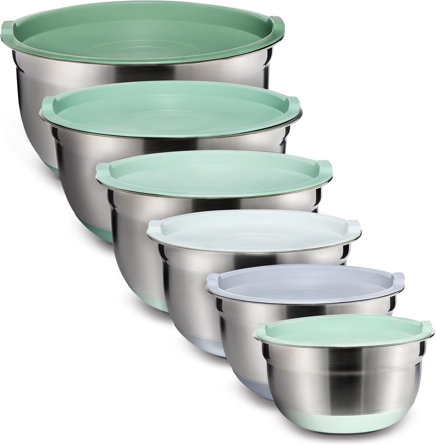 stainless-steel-mixing-bowls-set-with-lids-nesting-bowls-with-non-slip-bottom-sage-12-pieces