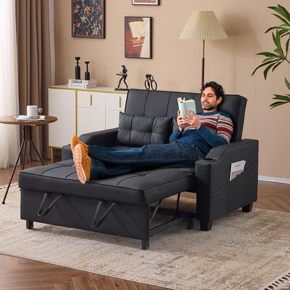 Convertible Loveseat Sleeper Sofa Bed, Pullout Couch for Living Room2