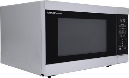 SMC1662KS 1.6 Cu. Ft. 1100W Stainless Steel Countertop Microwave Oven | 1100 Watt, Removable 13.6" Carousel Turntable10