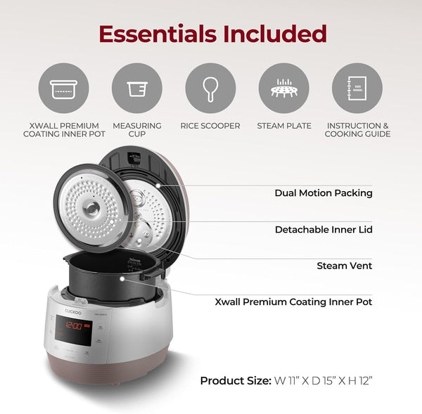 CUCKOO Electric Pressure Cooker 5QT, Versatile Slow Cooker with 10 Menu Options, High Pressure Food Steamer for Cooking, Instant Multicooker with Stainless Steel Non-Stick Inner Pot (CMC-QSB501S) | 10 Menu Options, Slow Cook and Steam, Nonstick Inner Pot, High Pressure Cooking, Versatile Food Steamer2