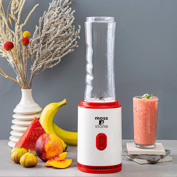 Single Serve Blender, White & Red, 20 Oz7