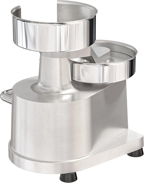 Burger Press Patty Maker for 5” Hamburgers, Stainless-Steel Manual Forming Machine for Personal and Commercial Foods, Heavy Duty Processor, Includes Pattie Papers (CHM-5), Silver6