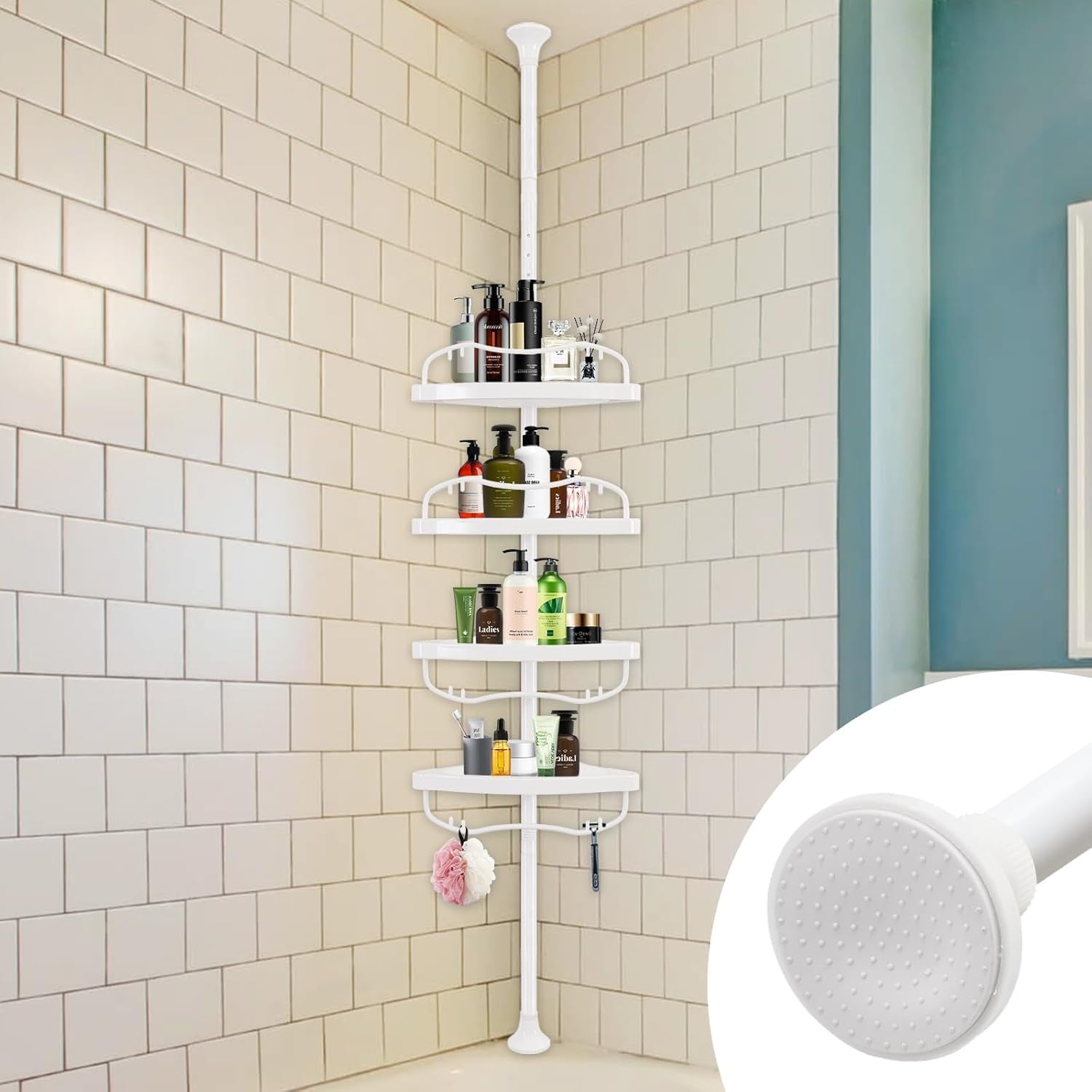 corner-shower-caddy-tension-pole-rustproof-bathtub-storage-organizer-with-4-adjustable-shelves-bathroom-shower-rack-shampoo-holders-for-inside-shower-40-120-floor-to-ceiling-shower-caddy-white