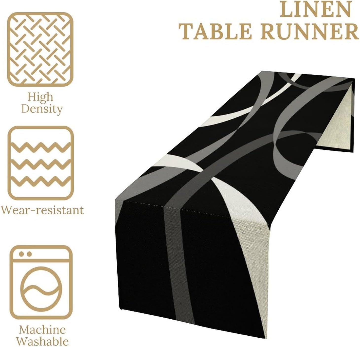 gray-abstract-geometric-table-runner-grey-and-white-striped-black-background-modern-kitchen-dinner-runner-for-indoor-home-living-room-party-dining-table-decoration-13x72