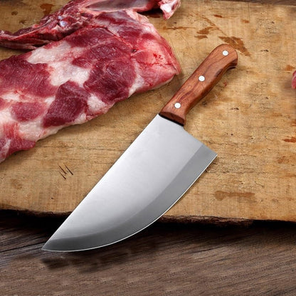 Meat Cleaver, 8 Inch Stainless Steel Slaughter House Butcher Knife Pork Sheep Knives Chef Cutter Barbecue Slicing Knives3