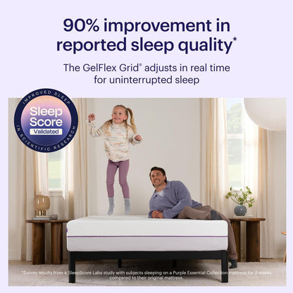 Purple Mattress – King, 9.25" Gelflex Grid, Better than Memory Foam, Pressure Relief, Temperature Neutral, Breathable, Motion Isolation, Made in USA7