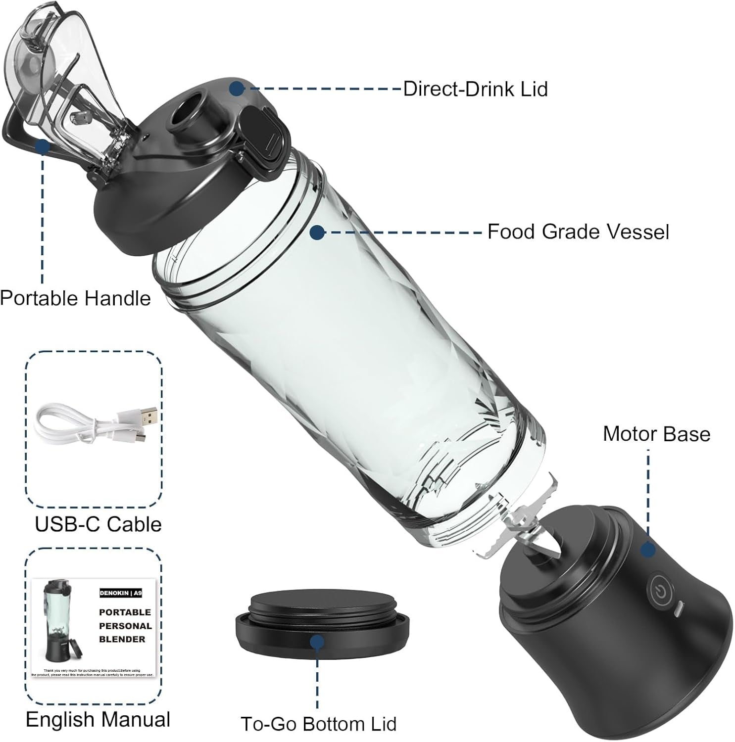 portable-blender-shakes-and-smoothies-cordless-personal-size-blender-20oz-blender-to-go-travel-blender-cup-durable-stainless-steel-blades-travel-lid-leakproof-lid-with-sip-spout