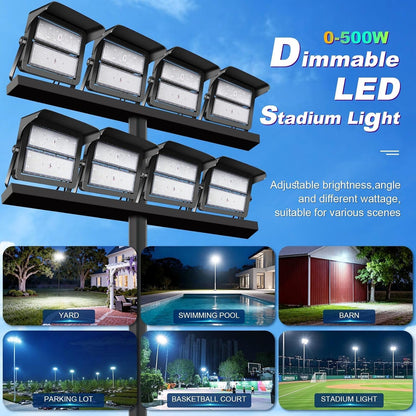 75000LM Dimmable Led Stadium Flood Light 3000W Equivalent3