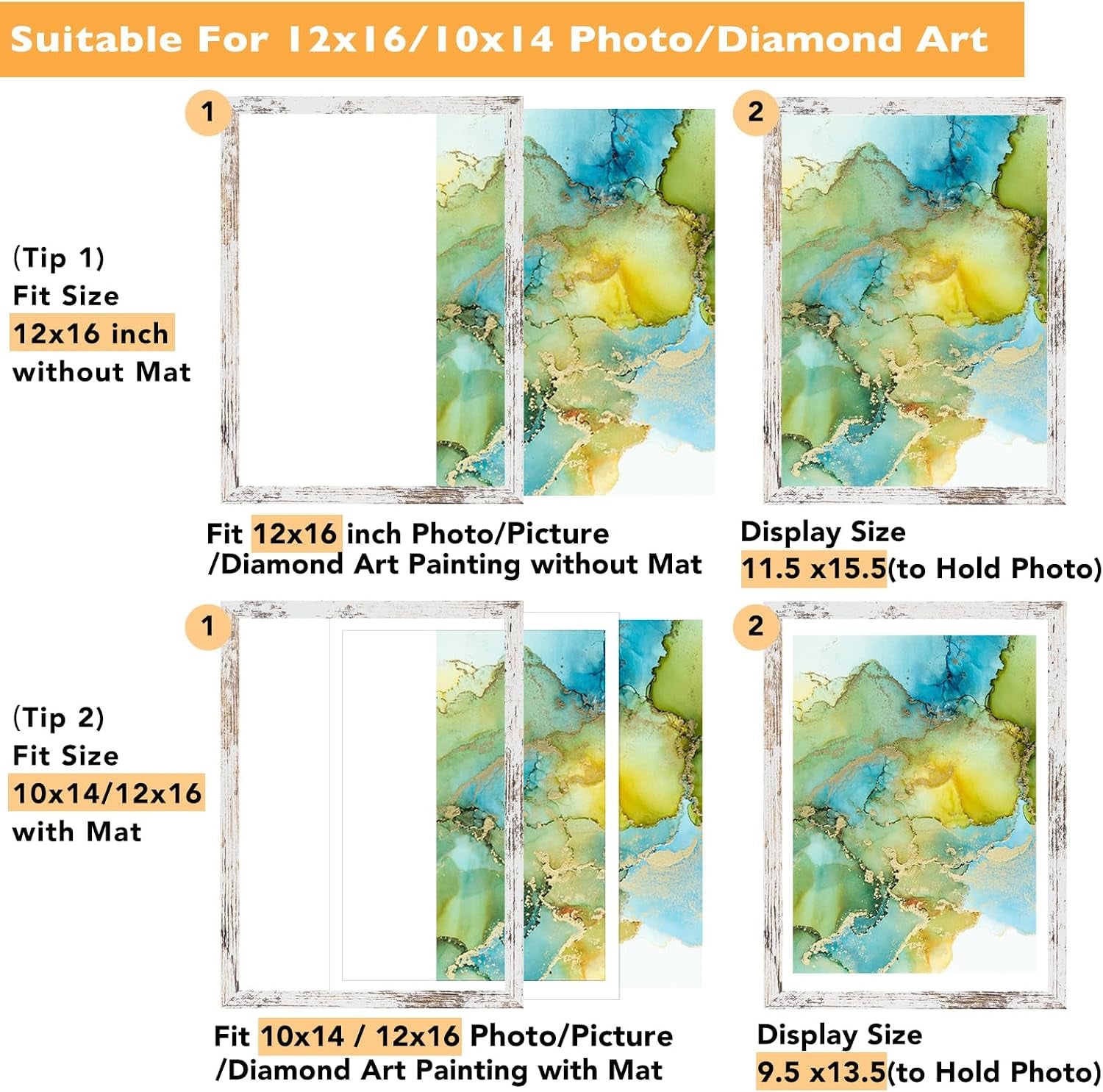 12x16-frame-rustic-white-with-10x14-mat-for-30-x-40cm-diamond-art-painting-display-photo-10-x-14-with-mat-or-12-x-16-without-mat-wood-12-by-16-picture-frame-for-wall-hanging-rustic-white-1-pack
