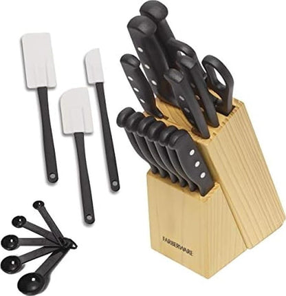 22-Piece Kitchen Knife Block Set, High Carbon Stainless Steel1