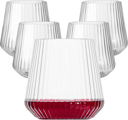 Plastic Wine Glasses, 14Oz Unbreakable Plastic Cocktail Glasses, 40 Pack | Plastic Wine Glasses,Champagne Flutes,Unbreakable,Shatterproof,Recyclable,Wedding,Toasting,Disposable, Birthday,Bar,Bpa-Free1