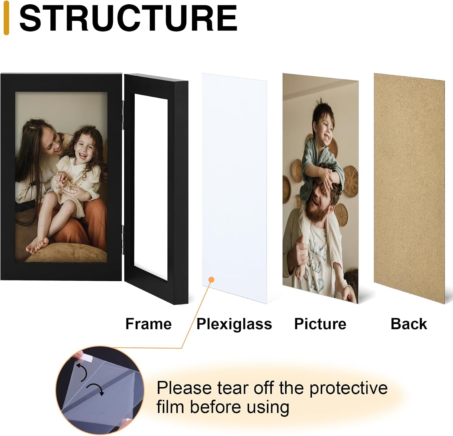 double-4x6-picture-frame-vertical-black