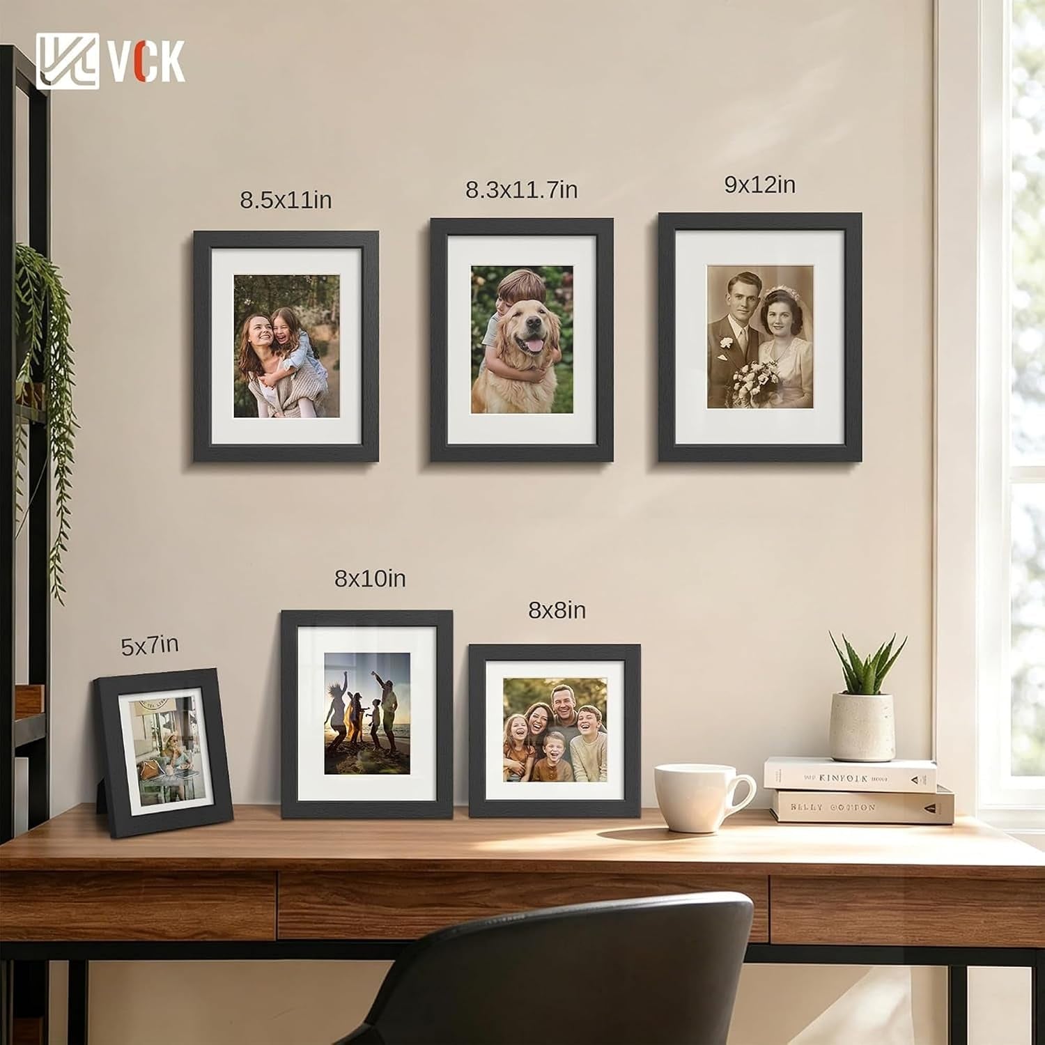 5x7-picture-frames-5-pack-black-wood-4x6-mat-glass-for-photo-print