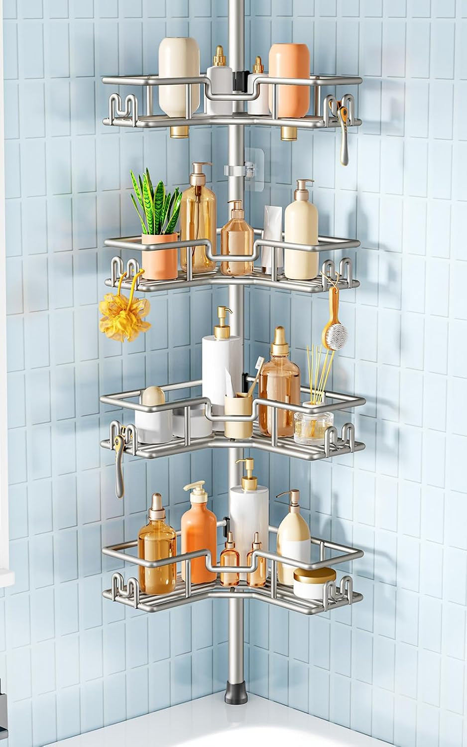 corner-shower-shelves-4-tier-metal-tension-pole-caddy-silver-gray