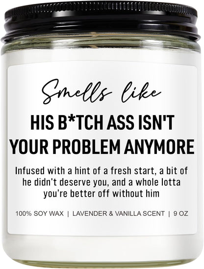 Funny Scented Candles, Divorce Gifts for Women, Divorce Party Decorations - Cheer Up, Breakup Gifts for Women, Newly Divorced Woman, Her - Break Up, Ex Boyfriend Presents - 9 Oz1