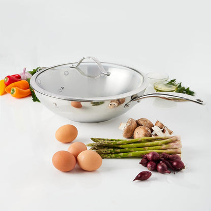 HENCKELS Aragon 12.5-Inch Stainless Steel Wok with Lid4