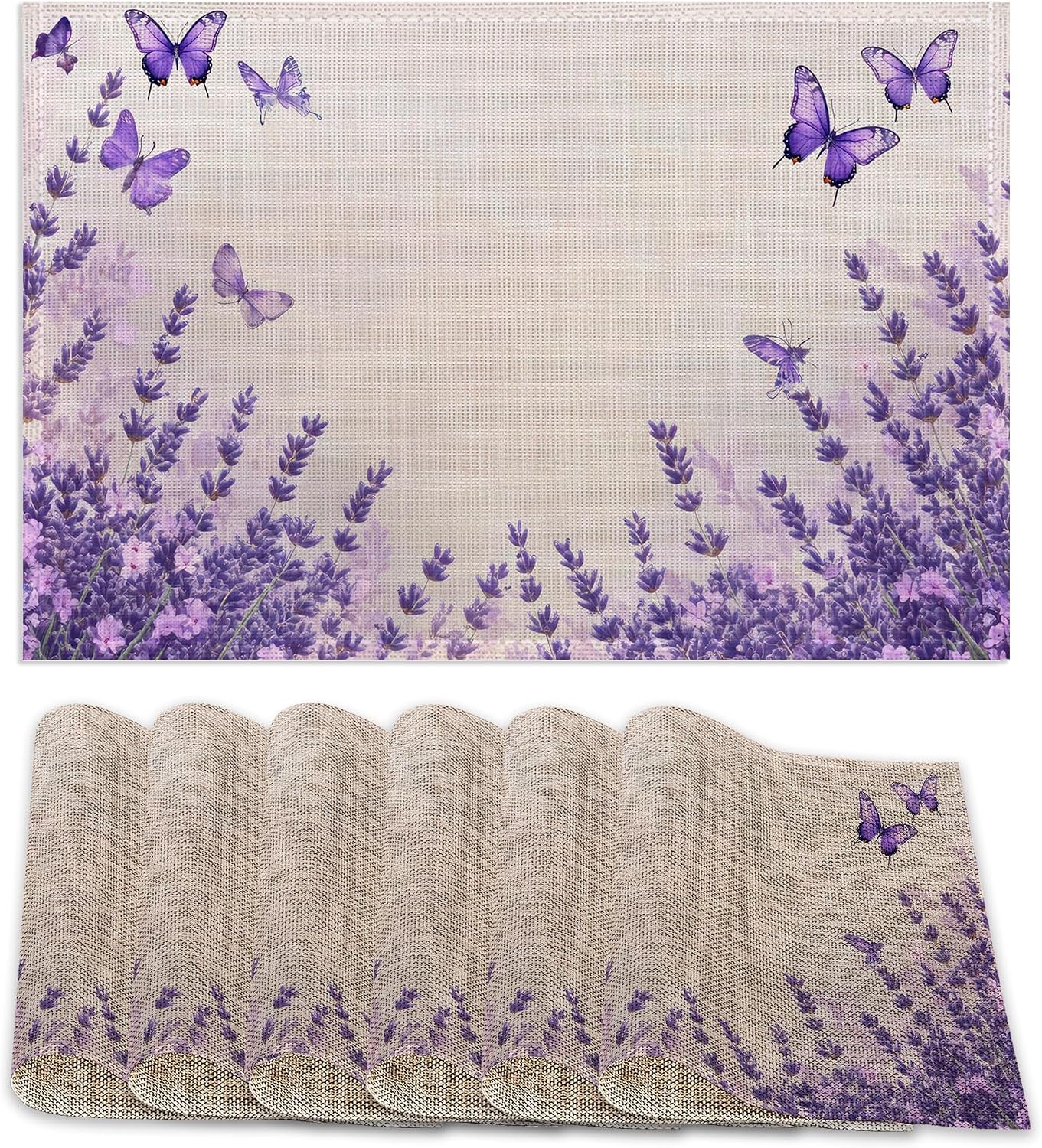 6-pcs-placemats-lavender-butterfly-placemat-purple-table-mats-washable-recyclable-table-placemats-for-indoor-outdoor-heat-resistant-kitchen-dining-12x18