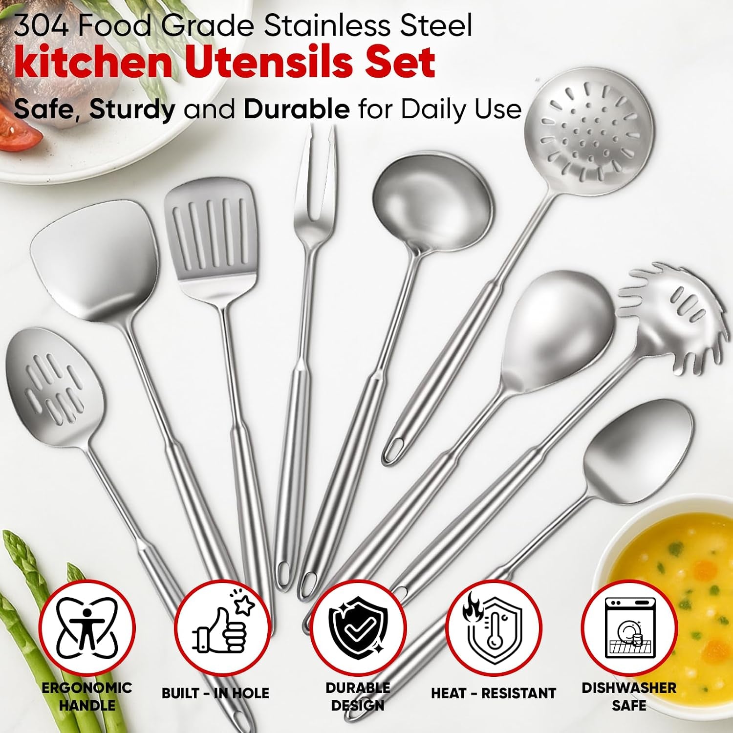 newness-9-pcs-cooking-utensils-set-304-stainless-steel-kitchen-utensils-set-metal-kitchen-accessories-include-soup-ladle-slotted-skimmer-spoon-spaghetti-spoon-and-spatula-dishwasher-safe