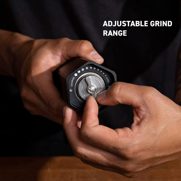Hexclad Hexmill Pepper Grinder, Aluminum Matte Black, 10 Grind Settings4