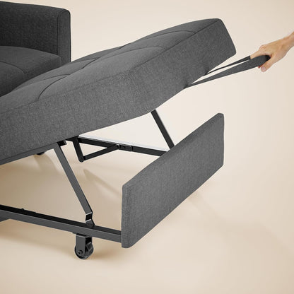 3-In-1 Convertible Sofa Bed Chair, Pullout Sleeper, Adjustable Back4
