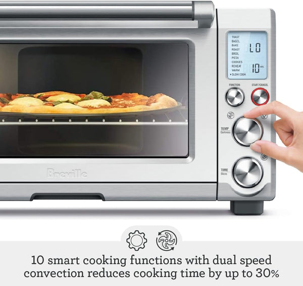 Breville BOV845BSS Smart Oven Pro, Brushed Stainless Steel | Feast Boldly with Countertop Oven and Toaster'S 10 Cooking Functions | Convection Setting Reduces Cook Time by up to 30%4