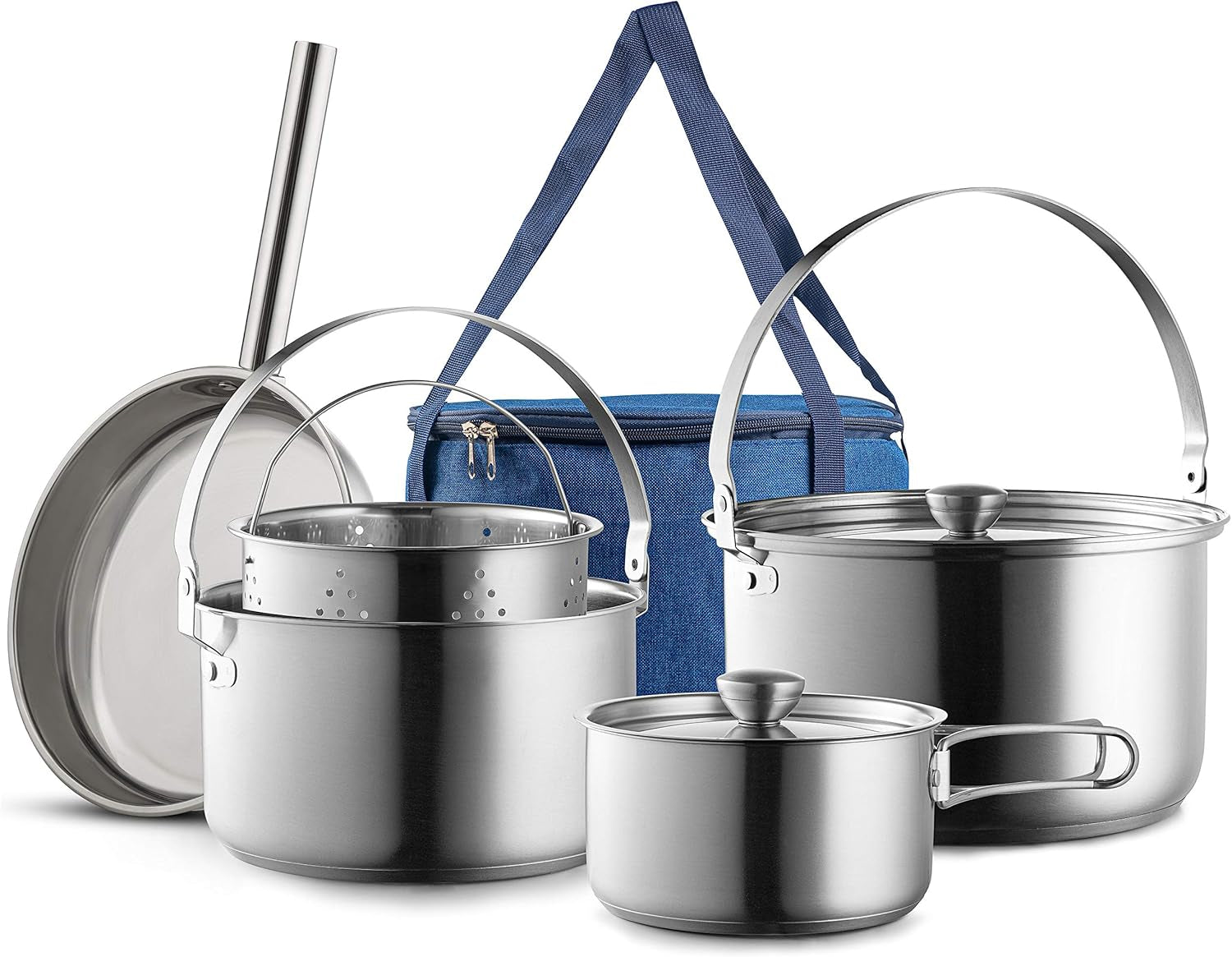 camping-cookware-set-304-stainless-steel-8-piece-pots-pans-open-fire-cooking-kit-frying-pan-steamer-with-travel-tote-bag-compact-for-outdoors-indoors-kitchen-family-campfire-hiking-rv