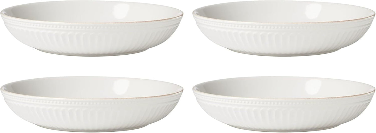 french-perle-groove-white-stoneware-24-piece-dinnerware-set-for-8